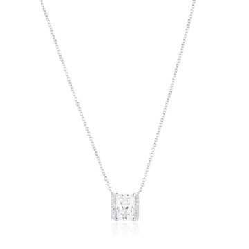 Sif Jakobs Roccanova X-Grande sølv halskæde med cubic zirkonia
