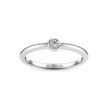 Sif Jakobs Sarzana Uno ring i sølv med cubic zirkonia 
