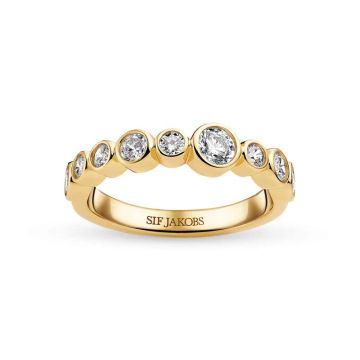 Sif Jakobs Sardinien ring i forgyldt med zirkonia