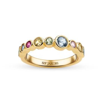 Sif Jakobs Sardinien ring i forgyldt med zirkonia