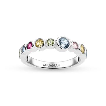 Sif Jakobs Sardinien ring i sølv med zirkonia
