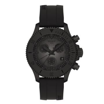 Tissot Seastar 1000 ur i sort med siliconerem - Ø38mm