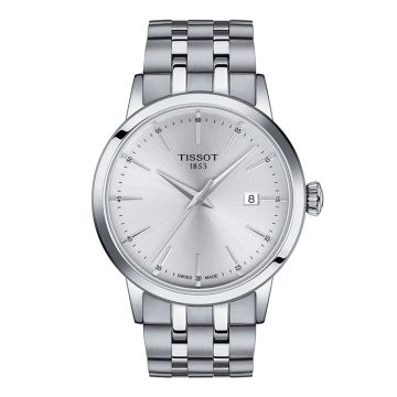 Tissot Classic Dream herreur i stål med lænke Ø42
