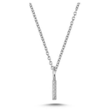 Nuran I vedhæng i hvidguld med diamanter - 6,5mm - uden kæde