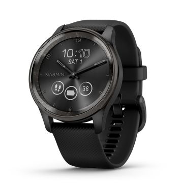 Garmin Vivomove Trend smartwatch i sort med silikonerem