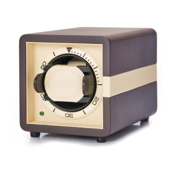 Leanschi WS01 Watchwinder matbrun til 1 ur, gen. 2